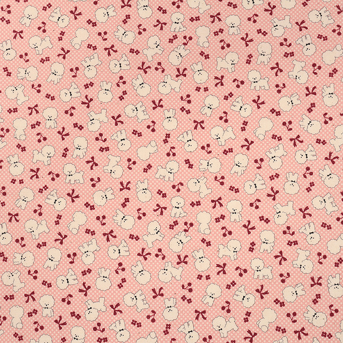 ちびプリ ビションフリーゼ シーチング 50cm カットクロス | 生地 布
