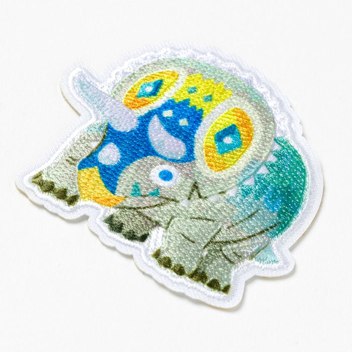 Susumu 恐竜 ワッペン シール アイロン 両用タイプ 2way