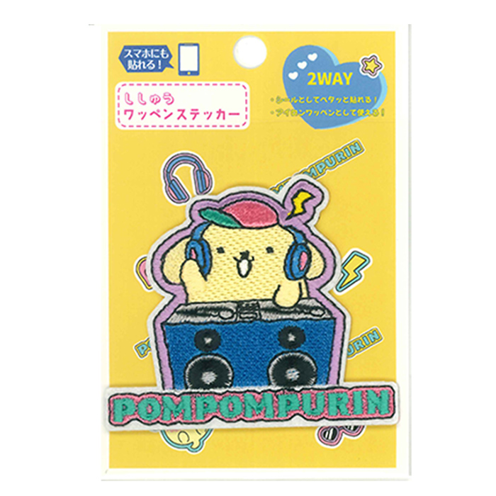 2way刺しゅうワッペンステッカー サンリオ シナモロール ハローキティ
