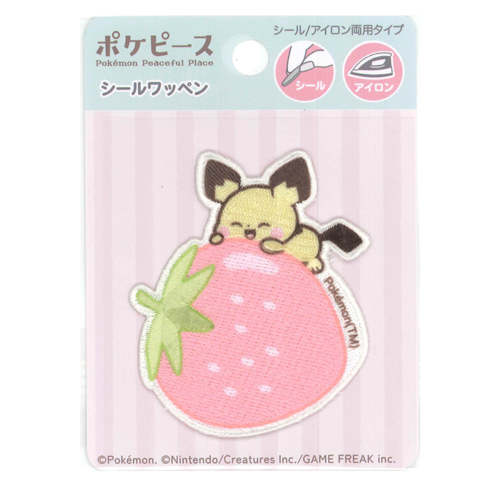 ポケピース 刺繍シールワッペン 大 シール・アイロン両用タイプ | ワン