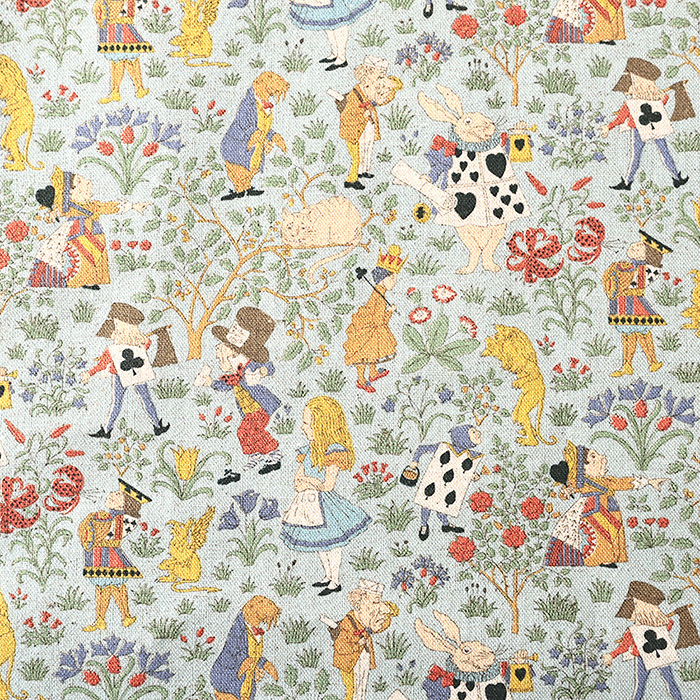 V&A Fabric Collection アリスの冒険 綿麻キャンバス 50cm単位｜切売り