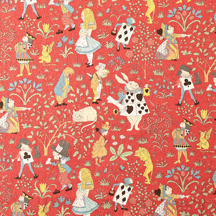 V&A Fabric Collection アリスの冒険 綿麻キャンバス 50cm単位｜切売り 切り売り 生地 布 布地 英国 イギリス ロンドン ヴィクトリア&アルバート博物館｜shugale1｜05