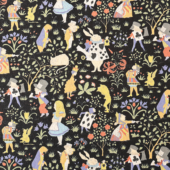 V&A Fabric Collection アリスの冒険 綿麻キャンバス 50cm単位｜切売り 切り売り 生地 布 布地 英国 イギリス ロンドン ヴィクトリア&アルバート博物館｜shugale1｜07