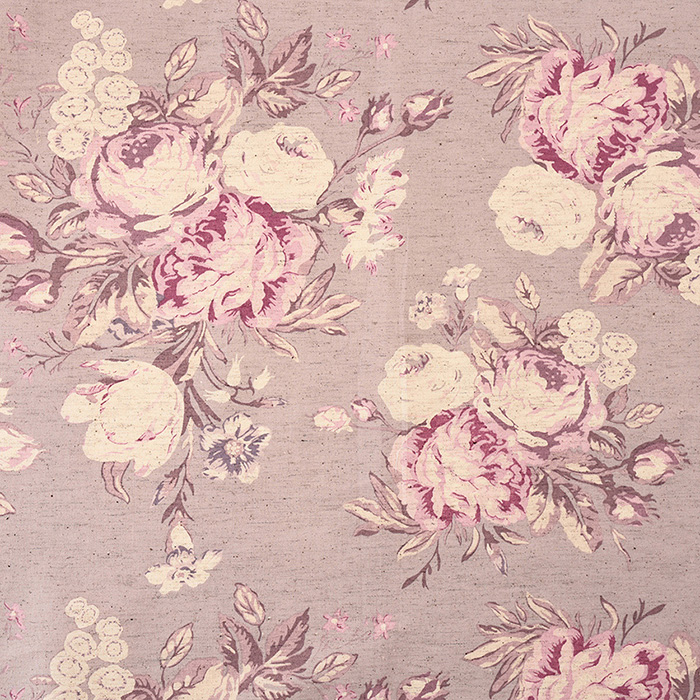 CABBAGES&ROSES×YUWA TULIPS&ROSES 綿麻シーチング 50cm単位｜切売り  