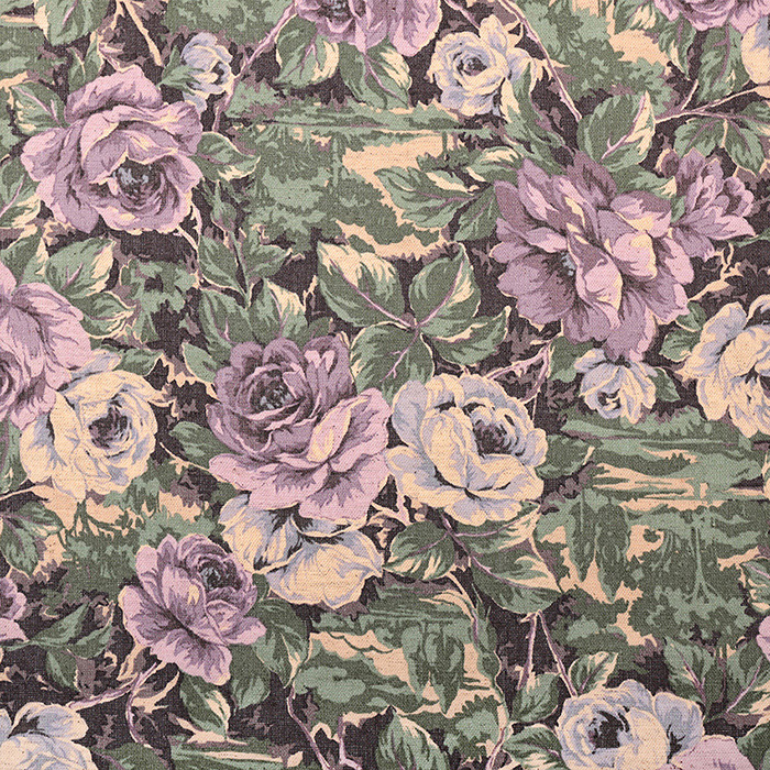 クラフトハートトーカイ YUWA rose garden 綿麻キャンバス 50cm単位