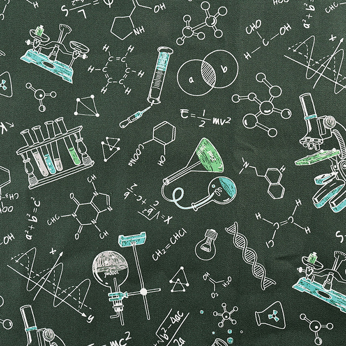 数式 オックス 50cm単位｜切売り 切り売り 生地 布 布地 コットン100％ 算数 科学 化学 化学式 理数系 元素記号 実験 用具 道具  かっこいい