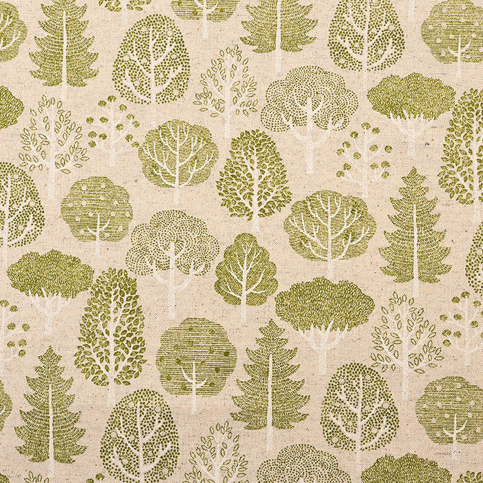 クラフトハートトーカイ 綿麻エッチングリーフ 森 綿麻キャンバス 50cm