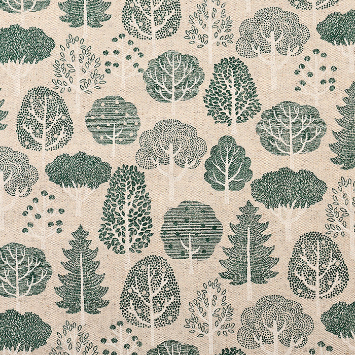 クラフトハートトーカイ 綿麻エッチングリーフ 森 綿麻キャンバス 50cm