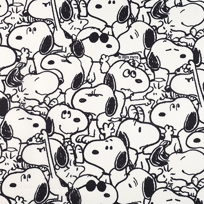 SNOOPY（スヌーピー） ピーナッツ モノトーン ポリエステルオックス