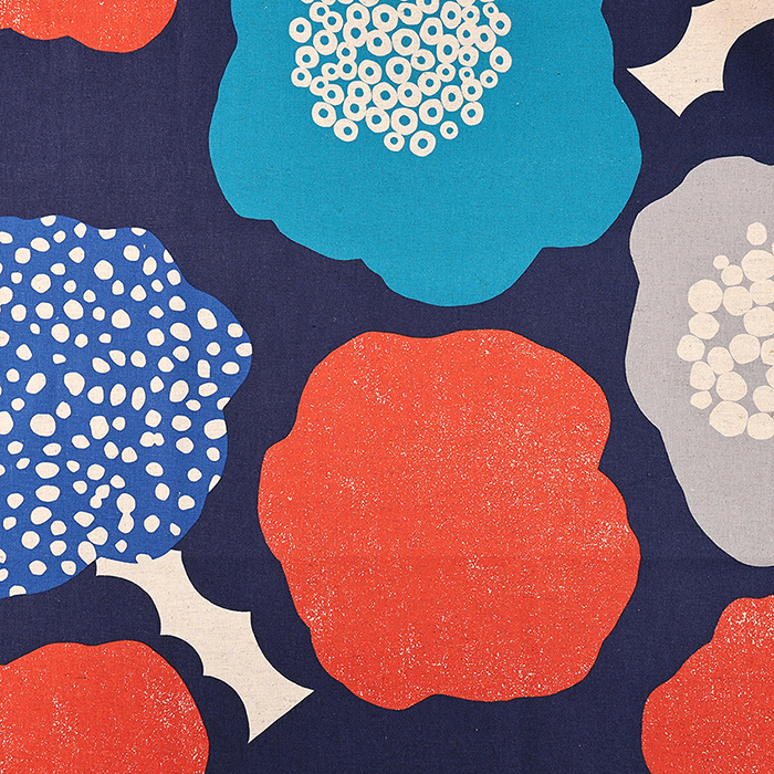 echino Cloud flower 綿麻キャンバス 50cm単位 | 切売り 切り売り 生地