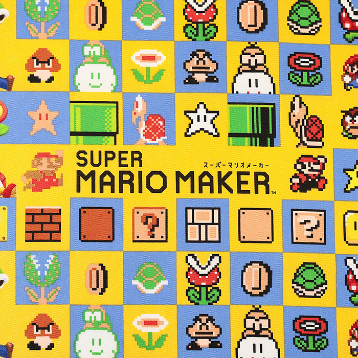 スーパーマリオメーカー ドット絵柄 オックス 50cm単位 | 切売り