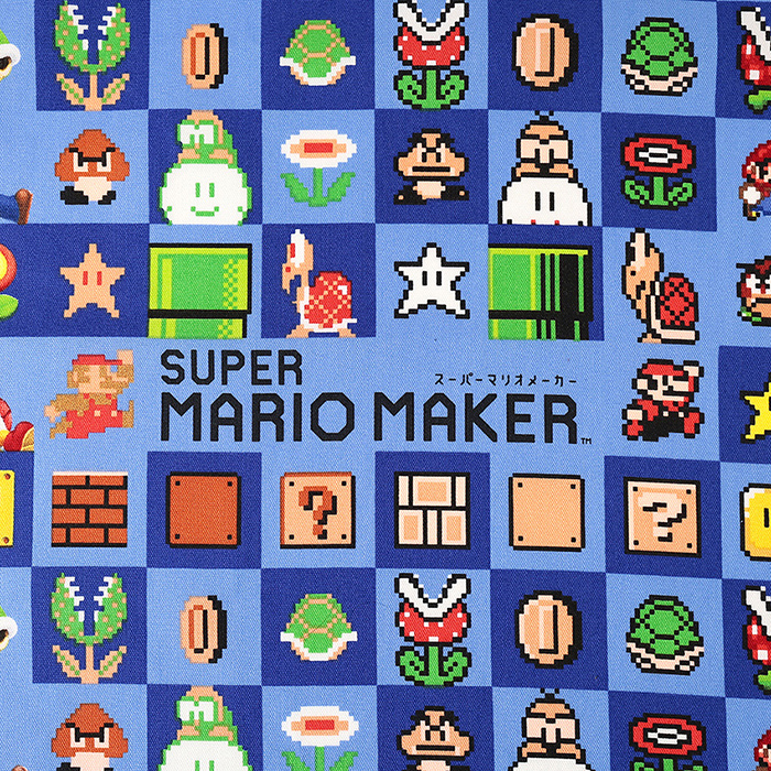 スーパーマリオメーカー ドット絵柄 オックス 50cm単位 | 切売り