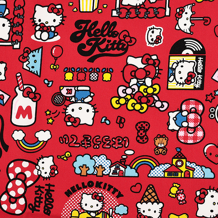 sanrio（サンリオ） 生地 布 ハローキティ 4WAY柄 オックス 50cm単位