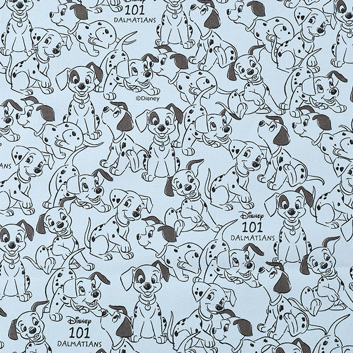 ディズニー 101匹わんちゃん 綿麻キャンバス 50cm単位｜切売り 切り売り 生地 布 キャラクター イヌ いぬ 犬 コットンリネン 英国 ロンドン  イギリス