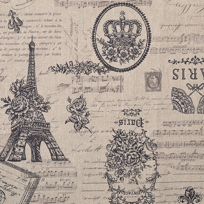 アンティーク 綿麻キャンバス 50cm単位｜切売り 切り売り 生地 布 布地