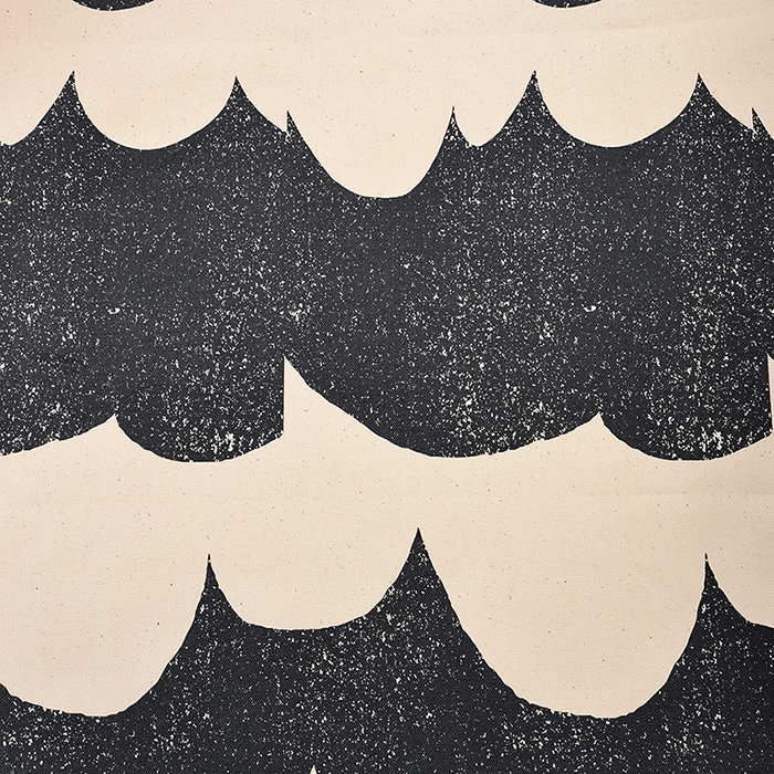 echino Wave 9.5号帆布 50cm単位｜切売り 切り売り 生地 布 布地 9.5号 帆布 ウェーブ 幾何学柄 大柄 波模様 ハンプ はんぷ |  | 01