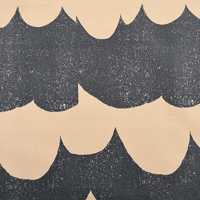 echino Wave 9.5号帆布 50cm単位｜切売り 切り売り 生地 布 布地 9.5号 帆布 ウェーブ 幾何学柄 大柄 波模様 ハンプ はんぷ |  | 02