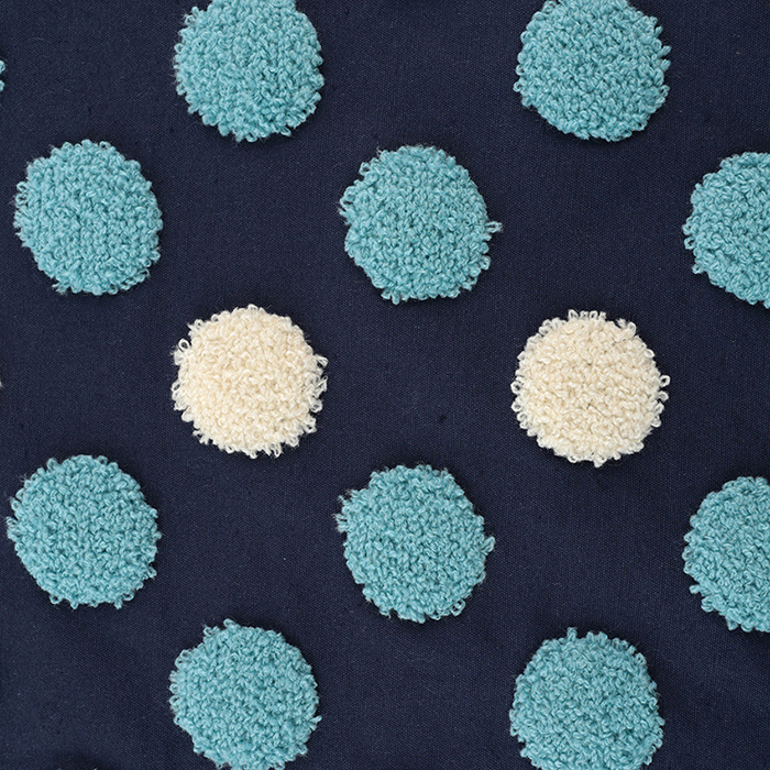 Tufting like ミニドット柄 タフティング風凹凸刺繍 50cm単位