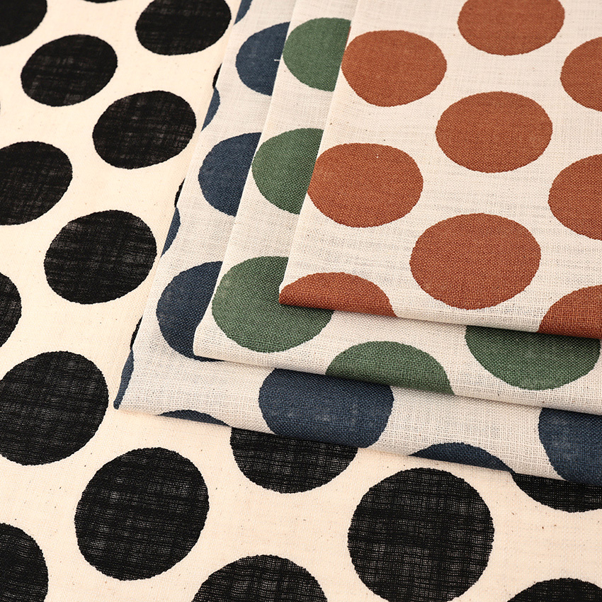 LINEN LIKE SLUB(リネンライクスラブ) BIG DOTS 50cm単位