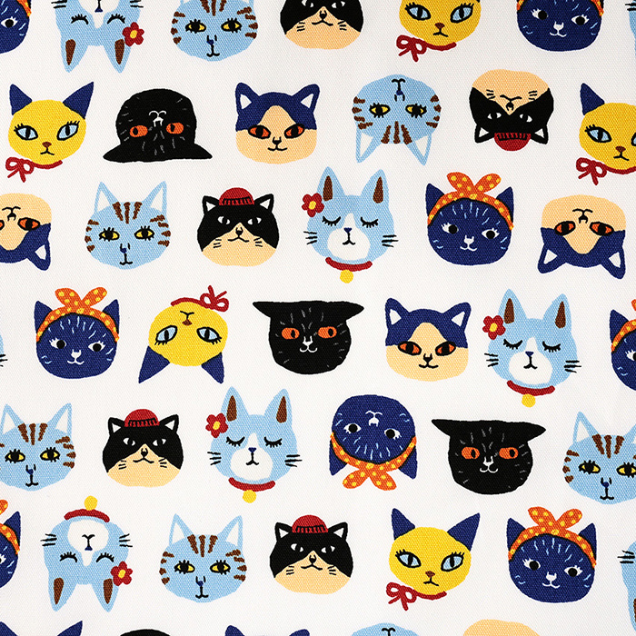 Little Zoo Lovely cats オックス 50cm単位 | 切売り 切り売り