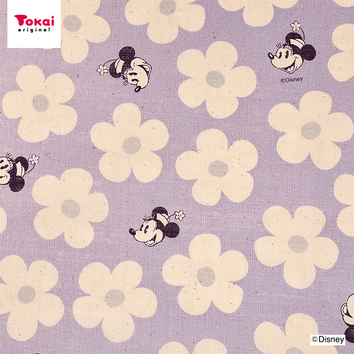 クラフトハートトーカイ ディズニー ミニー フラワー柄 リネンライク