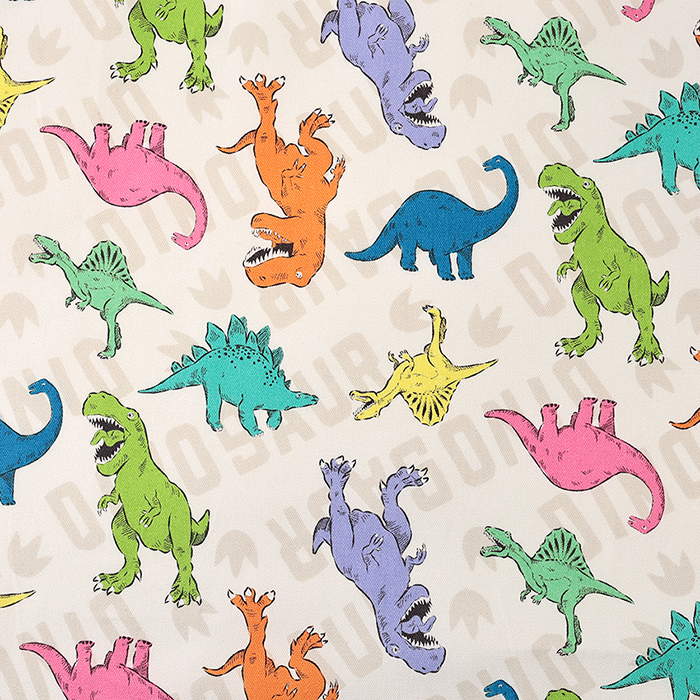 カラフル恐竜 オックス 50cm単位 | 切売り 切り売り 生地 布 布地