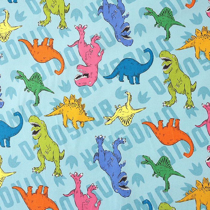 カラフル恐竜 オックス 50cm単位 | 切売り 切り売り 生地 布 布地
