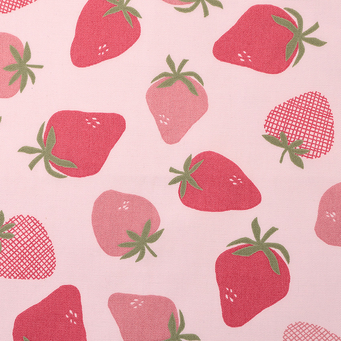 LE DEPART いちご柄 オックス 50cm単位 | 切売り 切り売り 生地 布