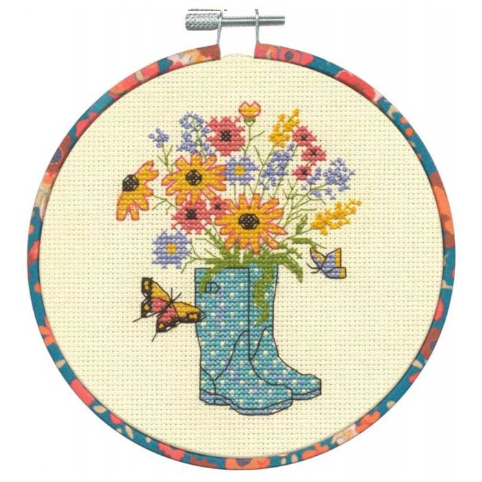 クロスステッチ完成品ほ 刺繍キット 輸入刺繍 クロスステッチ Dimensions Watering Can