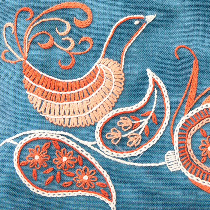 戸塚刺繍キット ARABESQUE ジップポーチ2 | 戸塚刺しゅう 刺繍キット