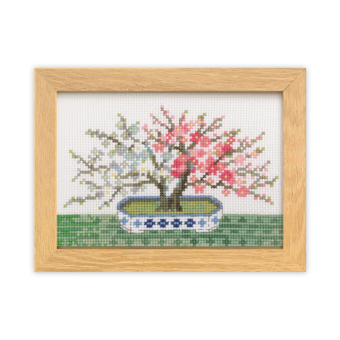 オリムパス クロス ステッチキット 12ヶ月のBONSAI 1月・2月・3月・4月
