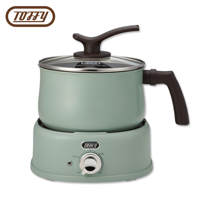 Toffy トフィー 2WAY 電気マルチポット K-HP4-PA K-HP4-AW | キッチン家電 1台7役 直火対応 火力無階段調整可能 軽量 最大1.6L たっぷり容量 サントレーム | Toffy | 01