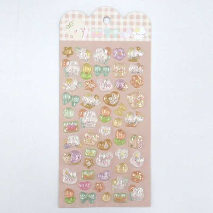 ぷくりんシール | 3Dシール 立体 ぷっくり 可愛い デコシール DIY用