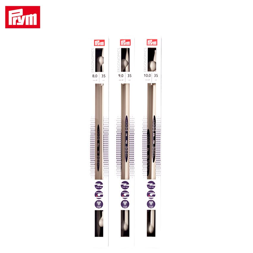 エルゴノミクス シングルポイント棒針2本針 35cm 8.0mm・9.0mm・10.0mm｜Prym プリム ドイツ製  :0089153:手芸材料の通販シュゲール!店 通販 