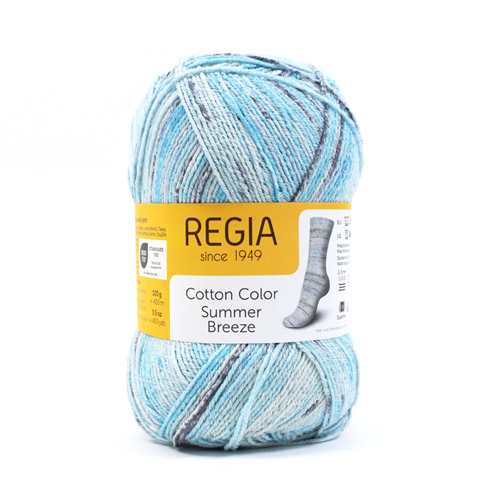 REGIA Cotton Color Summer Breeze(レギア コットンカラー サマーブリーズ)|中細 あみもの 靴下 くつした ニット 手編み |  | 02