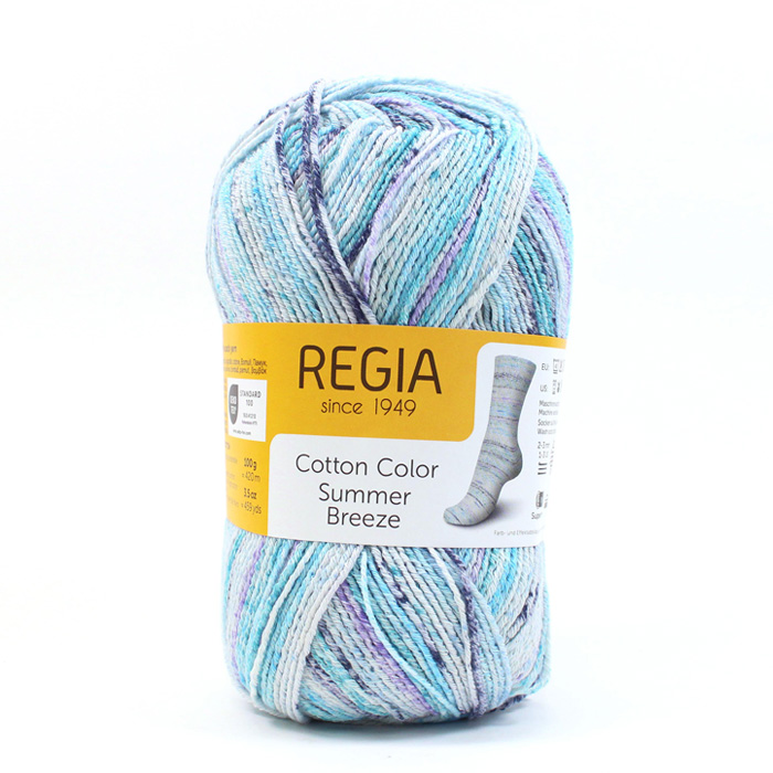 REGIA Cotton Color Summer Breeze(レギア コットンカラー サマーブリーズ)|中細 あみもの 靴下 くつした ニット 手編み |  | 03