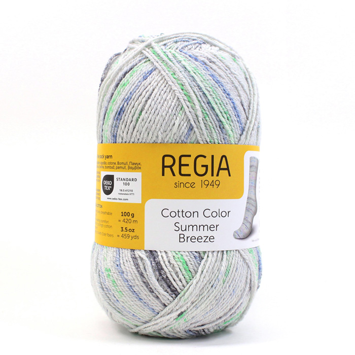 REGIA Cotton Color Summer Breeze(レギア コットンカラー サマーブリーズ)|中細 あみもの 靴下 くつした ニット 手編み |  | 05
