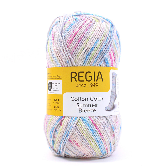 REGIA Cotton Color Summer Breeze(レギア コットンカラー サマーブリーズ)|中細 あみもの 靴下 くつした ニット 手編み |  | 06