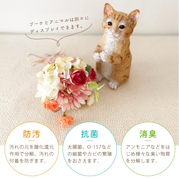 バラ売り可 FENTON 花柄 CAT フェントン 目を閉じてる猫 置物 ペア