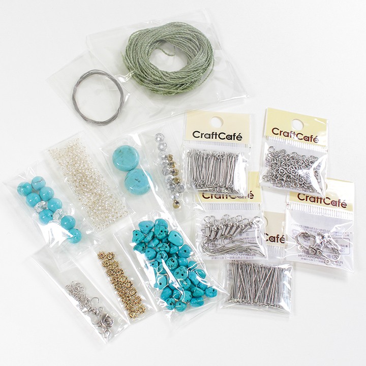 ターコイズアクセサリーセット | ビーズ パーツ 天然石 パワーストーン