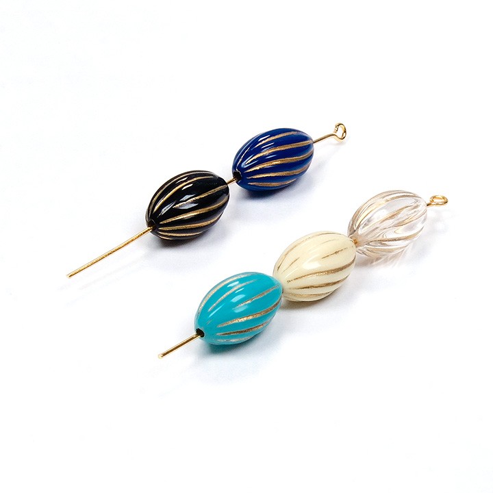 クラフトハートトーカイ ヴィンテージアクリル ナツメ 15×9mm 6