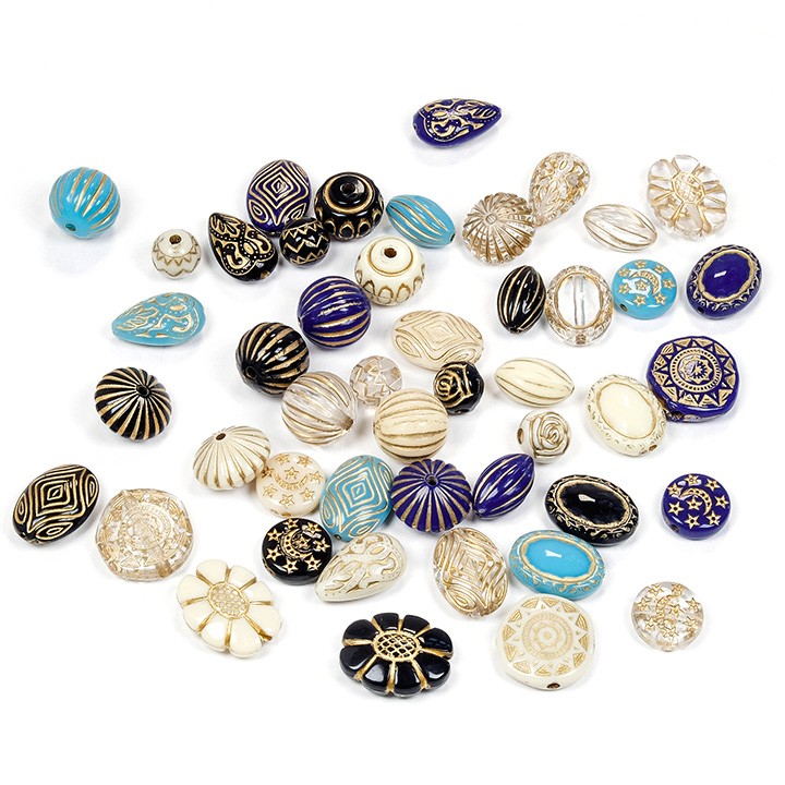 クラフトハートトーカイ ヴィンテージアクリル コインB 18mm 4ヶ