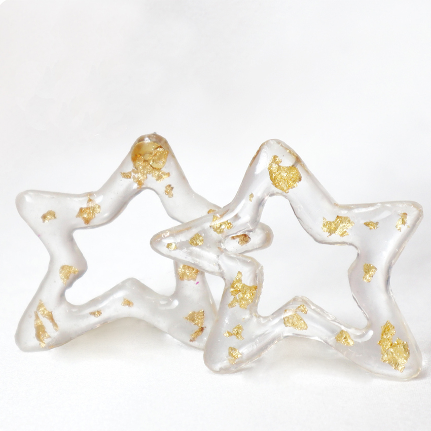 レシピ クリアスターピアス 作り図 レシピ Led カラーアートレジン クリア 手作り クリアスター 星のピアス プレゼントレシピ 手芸材料の通販シュゲールyahoo 店 通販 Yahoo ショッピング