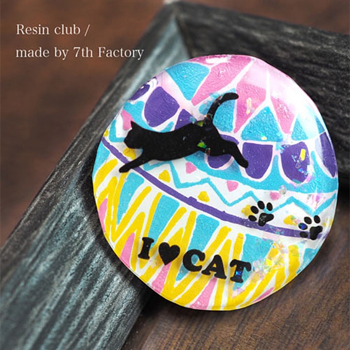 レジンクラブ シール 黒猫 両面タイプ | レジンシール レジン Resin