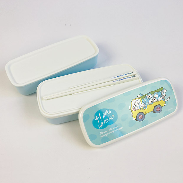 2段ランチボックス 11ぴきのねこ 弁当箱 お弁当箱 日本製 レンジ 電子