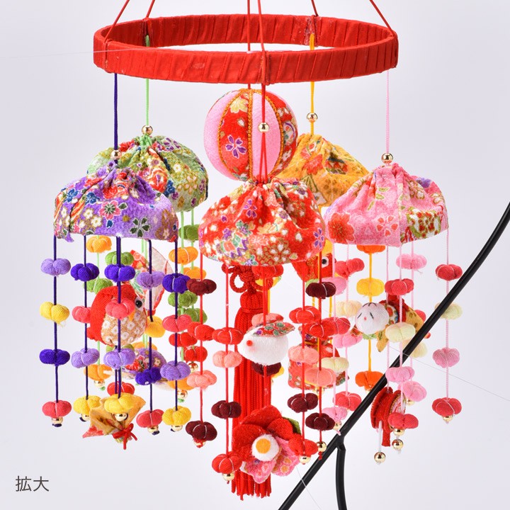 タカギ繊維 豆傘つるし 5本飾り LH-425 | パナミ 手芸 キット 縁起物