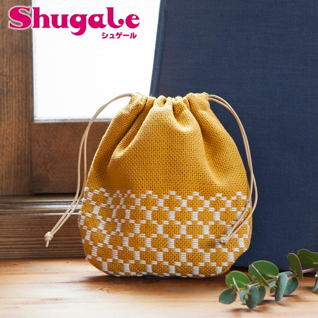 刺繍 キット piece 米山知歩さんのこぎんキット 巾着 sunflower