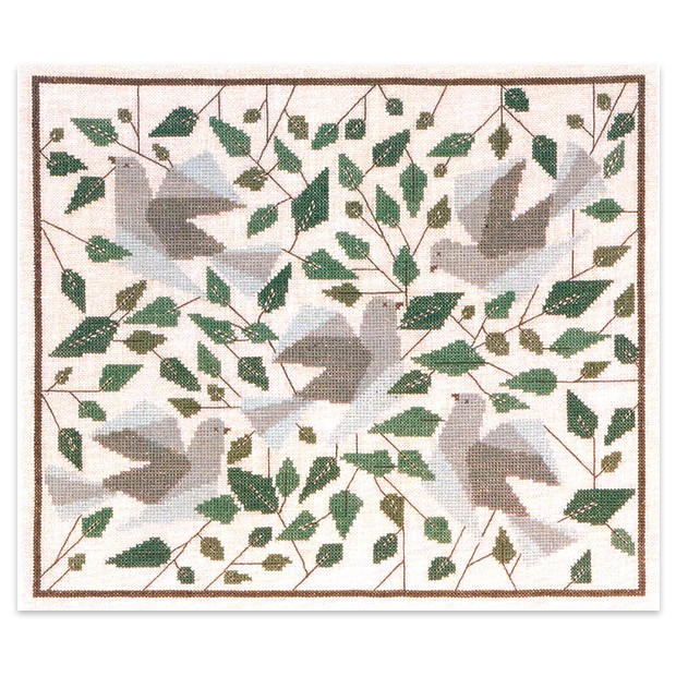 刺繍 輸入キット Haandarbejdets Fremme(フレメ） 平和の鳥 ◎PUSH