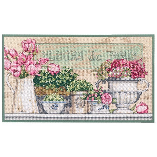【お値下げ中】クロスステッチ　完成品　ディメンジョンズ　パリの花市 41HUag6jthL._UF894,1000_QL80_.jpg