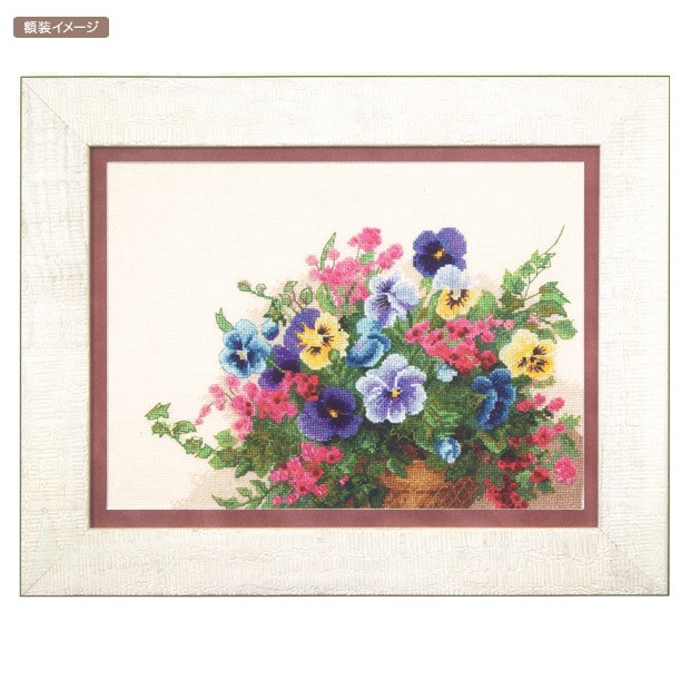 刺繍 輸入キット Charivna Pansy （パンジー） : 手芸材料の通販